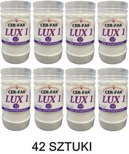 Parafínové vklady do lampášov CER-FAR LUX 1 100 - 42 kusov